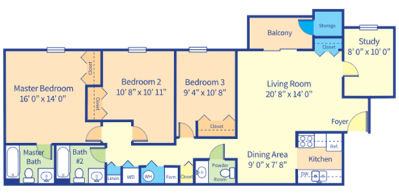 Floor Plan  Carriage Pointe at Aquia Stafford II Floor Plan