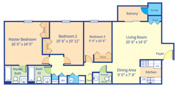 Floor Plan  Carriage Pointe at Aquia Stafford I Floor Plan