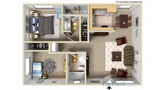 Point Bonita Apartment Homes - 2 Bedroom 2 Bath Apartment