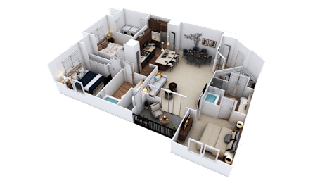 3 Bed - 2 Bath |1,447 sq. ft. Copper Mountain