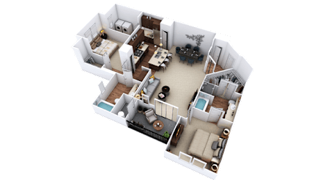 2 Bed - 2 Bath |1,315 sq. ft. Telluride