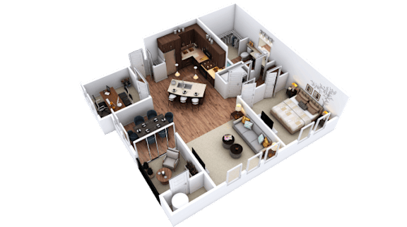 1 Bed - 1 Bath |979 sq. ft. Steamboat