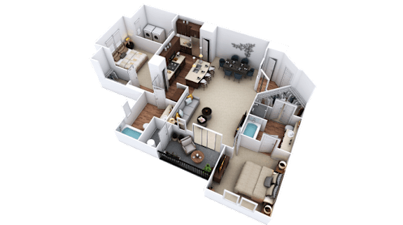 2 Bed - 2 Bath |1,315 sq. ft. Telluride