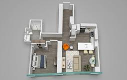 1 bed 07 Floor Plan at 1001 South State, Chicago, IL