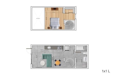 Floor Plan  Loft BK Floor Plan at Block C, San Marcos