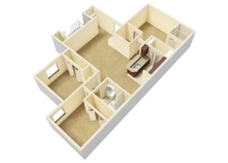 Floor Plan 3 Bed 2 Bath