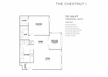 The Chestnut I FloorPlan at Rosemont Vinings Ridge, Atlanta, Georgia