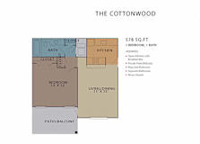 The Cottonwood FloorPlan at Rosemont Vinings Ridge, Georgia, 30339
