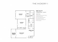 The Hickory I FloorPlan at Rosemont Vinings Ridge, Georgia