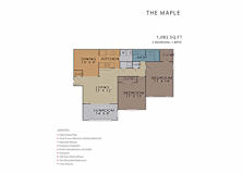 The Maple FloorPlan at Rosemont Vinings Ridge, Georgia, 30339