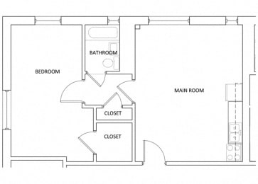 The Parkway Apartments - A15 - 1 bed - 1 bath