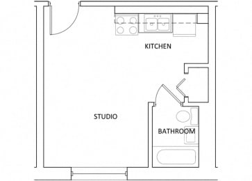 The Parkway Apartments - A3 - studio - 1 bath