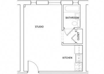 The Parkway Apartments - A8 - studio - 1 bath