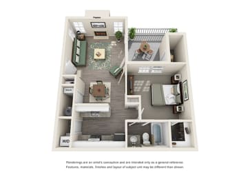 Arcadia Apartment Homes - 1 Bedroom 1 Bath Apartment