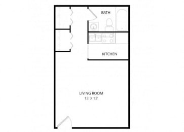 Village at Calais Apartments - Floorplan