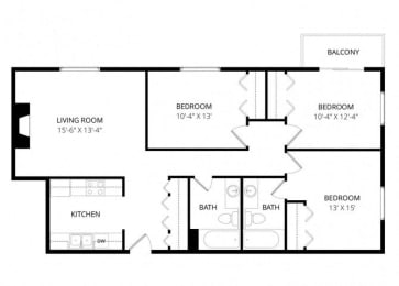 Ladera Villa Apartments -  Floorplans