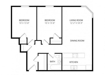 Mendenhall Tower Apartments - Floorplan