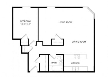 Mendenhall Tower Apartments - Floorplan