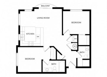 Park Plaza II Apartments - Floorplan