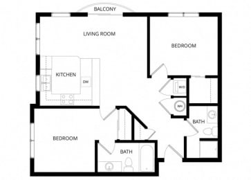 Park Plaza II Apartments - Floorplan