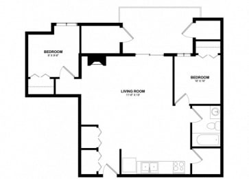 Russian Jack Apartments - Floorplan