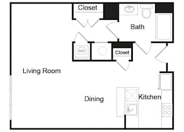 Floor Plan  S2 floor plan at Axis Admirals Hill Apartments in Chelsea MA