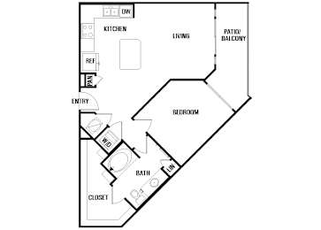 Floor Plan  A5 at Block 334 Apartments