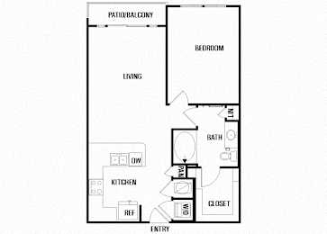 Floor Plan  A6 at Block 334 Apartments