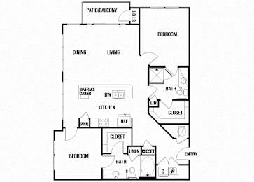 Floor Plan  B3 at Block 334 Apartments