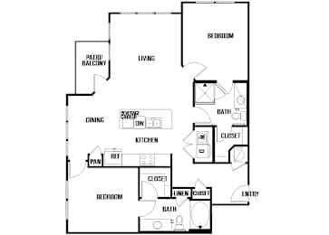 Floor Plan  B4 at Block 334 Apartments