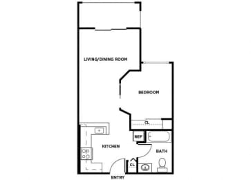 Floor Plan  A1 floor plan at Forbes Lake in Kirkland WA