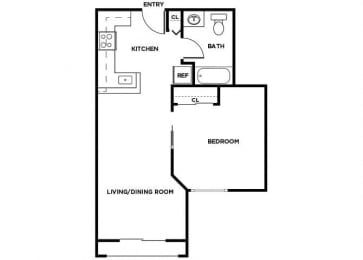 Floor Plan  A2 floor plan at Forbes Lake in Kirkland WA