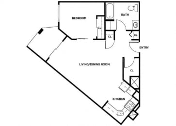 Floor Plan  A4 floor plan at Forbes Lake in Kirkland WA