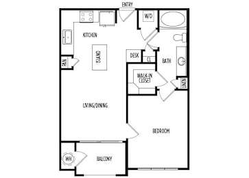 Floor Plan  A1 at Ascent at City Centre