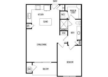 Floor Plan  A2 at Ascent at City Centre