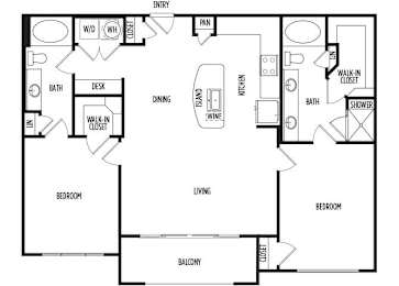 Floor Plan  B3 at Ascent at City Centre