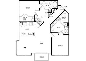 Floor Plan  B4 at Ascent at City Centre