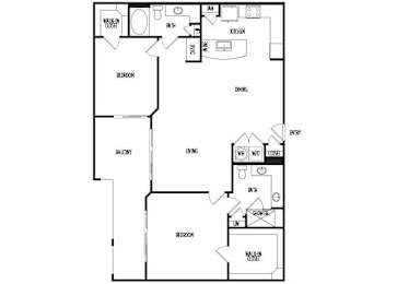 Floor Plan  B6 at Ascent at City Centre