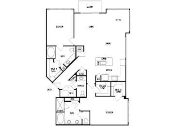 Floor Plan  B8 at Ascent at City Centre