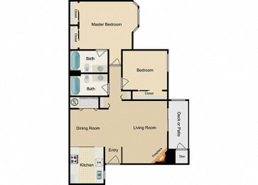 Noble Two bedroom Two bathroom