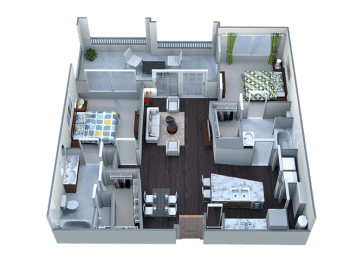 Floor Plan  Two Bedroom