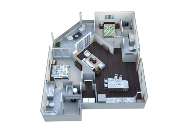 Floor Plan  Two Bedroom