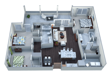 Floor Plan  Three Bedroom