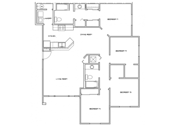 4 Bedroom Floor Plan