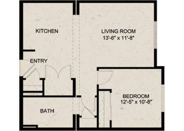  Floor Plan ONE BEDROOM