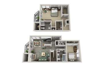  Floor Plan 2x2 TH Large