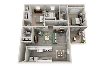  Floor Plan 3 bed/2 bath