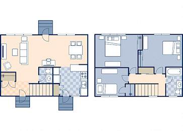 Floor Plan  Upper Ocean View 1054