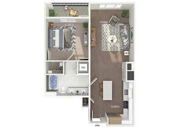 Floor Plan  A2 Floorplan Image at The Quill Apartments in Milford, MA