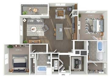 Floor Plan  B4D Floorplan Image at The Quill Apartments in Milford, MA